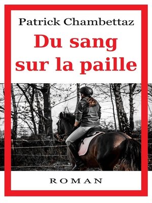 cover image of Du sang sur la paille